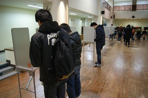 生徒会役員選挙写真1